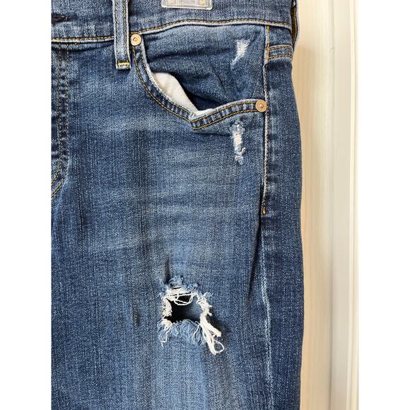 7 FOR ALL MANKIND Josephina Skinny Boyfriend Distressed Jeans - Picture 6 of 9